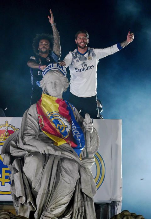 Fiesta del Real Madrid en Cibeles