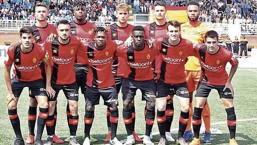 El once del Mallorca B que perdiÃ³ ante Las Rozas el pasado domingo.