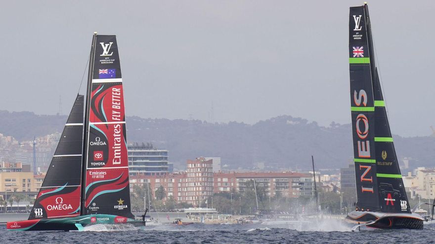 Tercera victoria consecutiva de los neozelandeses en la final de la Copa América de vela contra los británicos