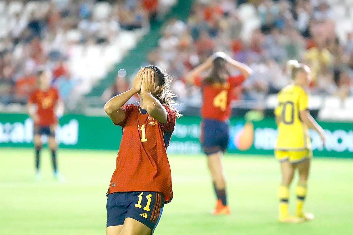 Las imágenes del España - Suecia femenino