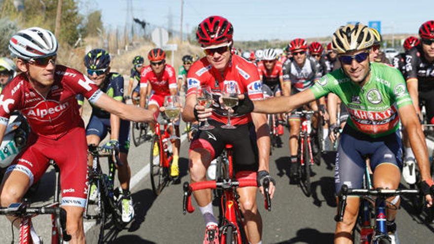 Chris Froome en la última etapa de la Vuelta a España.