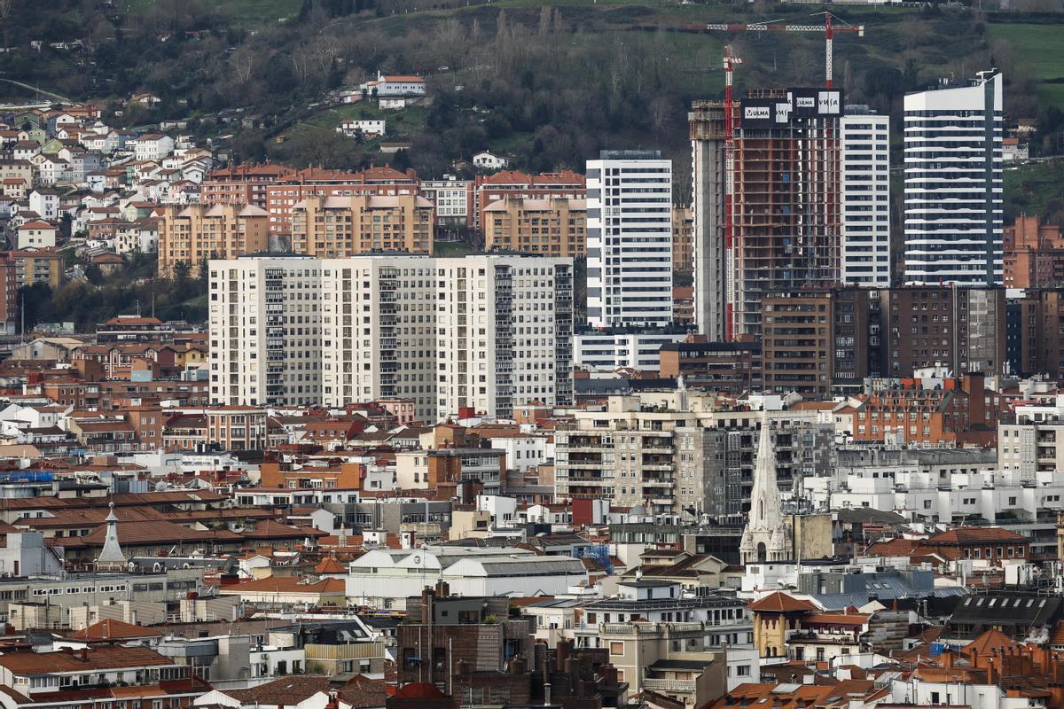 Bloques de viviendas en Bilbao.