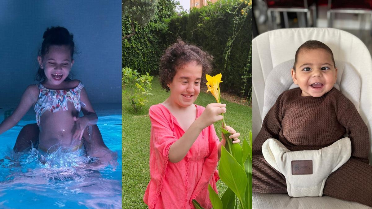 Inma, Lucía y Mario, niños de Badajoz con "enfermedades raras"