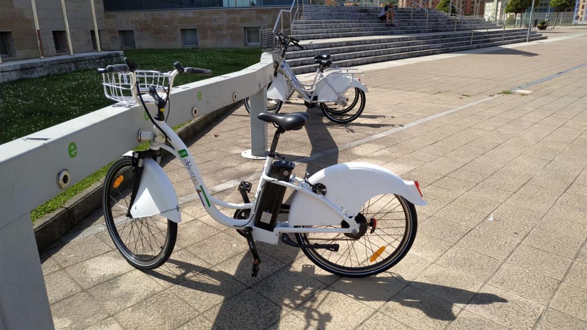 Bicicletas del servicio municipal, en El Quirinal.