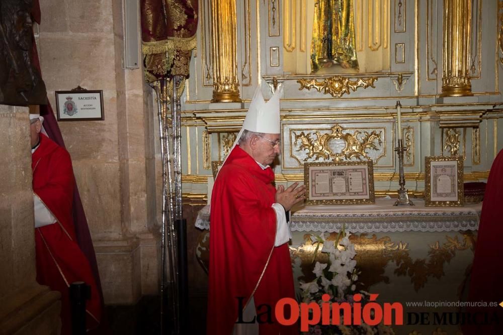 El arzobispo de Santiago visita Caravaca