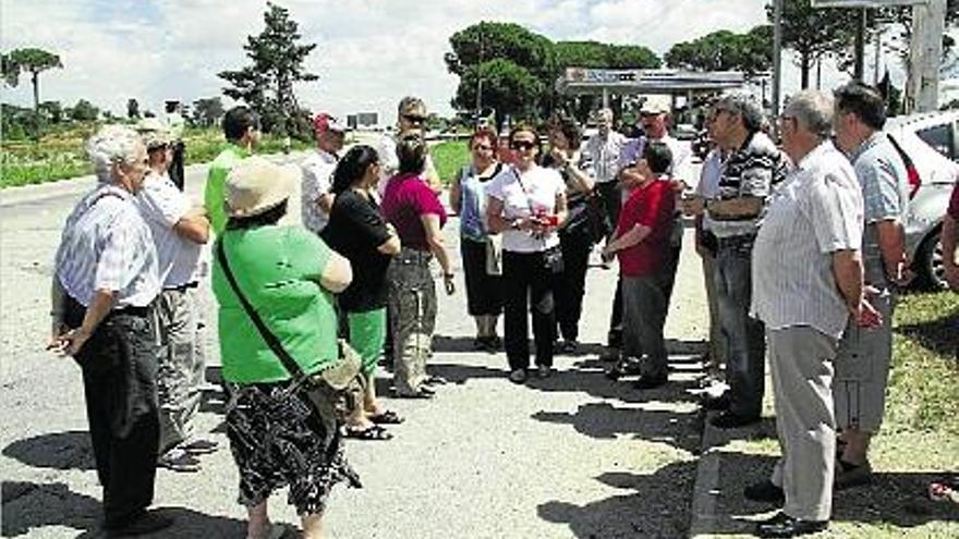 La vintena de persones que es van concentrar a la cruïlla de Caldes només van tallar la via 5 minuts.