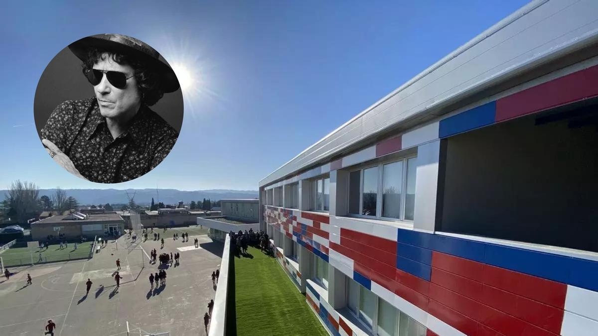 El Colegio Británico de Cuarte de Huerva, el centro privado que vio crecer a Enrique Bunbury, icono del rock español