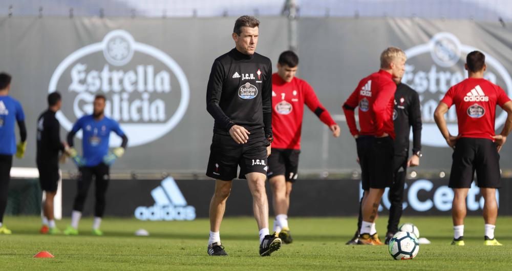 La plantilla del Celta encara una larga semana de trabajo para preparar el encuentro ante Las Palmas.