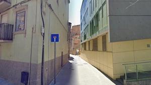Carrer Montserrat de Manresa des de la Plaça Sant Ignasi