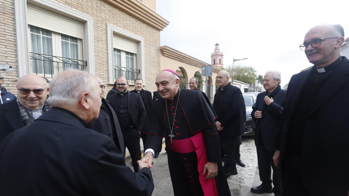 Enrique Benavent a su llegada a Benavites