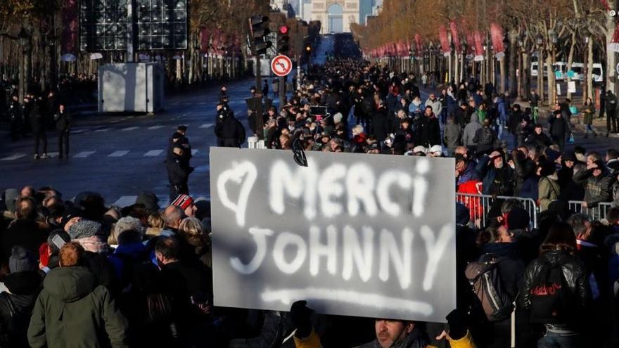 Rock en La Madeleine en el adiós a Johnny Hallyday