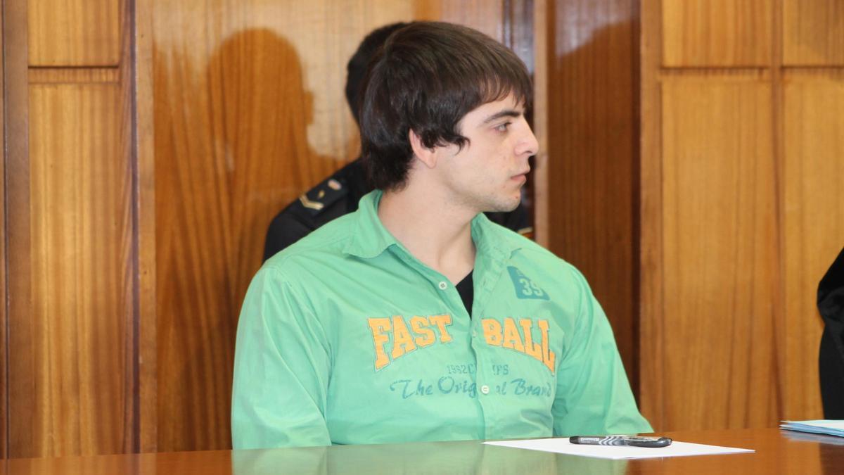 Mario Carrasco, fotografiado en mayo de 2017 en el banquillo de los acusados de la Audiencia Provincial.