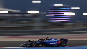 Carlos Sainz, durante la pretemporada en Bahrein