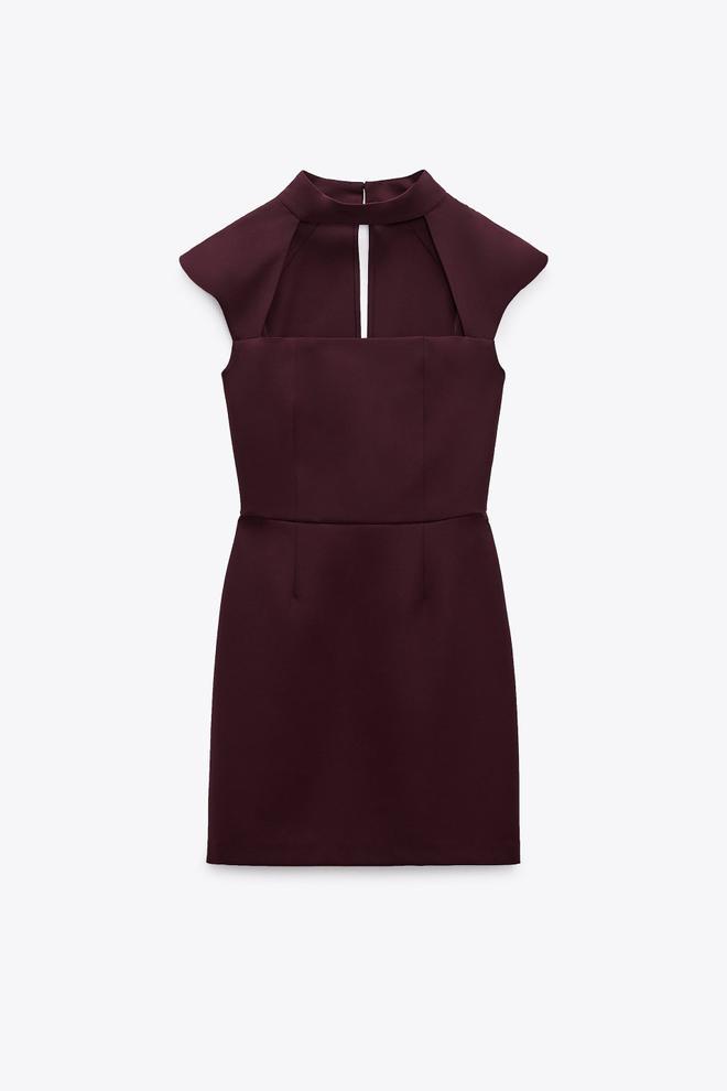 Vestido mini 'choker' de Zara