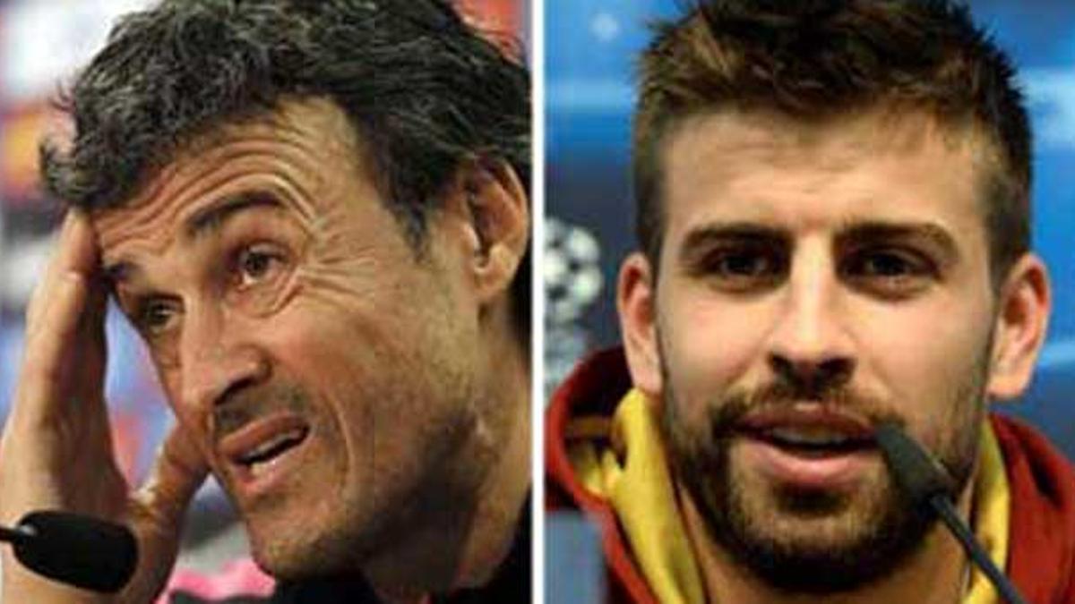 Luis Enrique y Piqué opinaron sobre el Manchester City-Barça