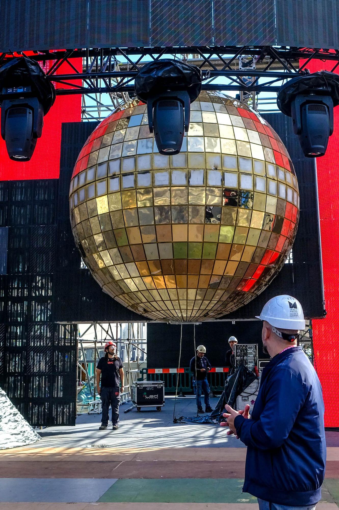 Visita al escenario de Studio 54 del Carnaval de Las Palmas de Gran Canaria