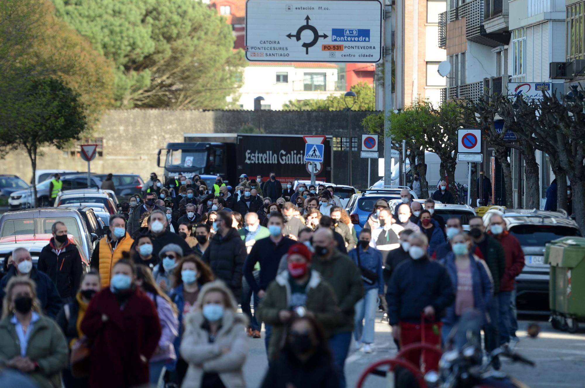 Manifestación masiva de la hostelería en Vilagarcía