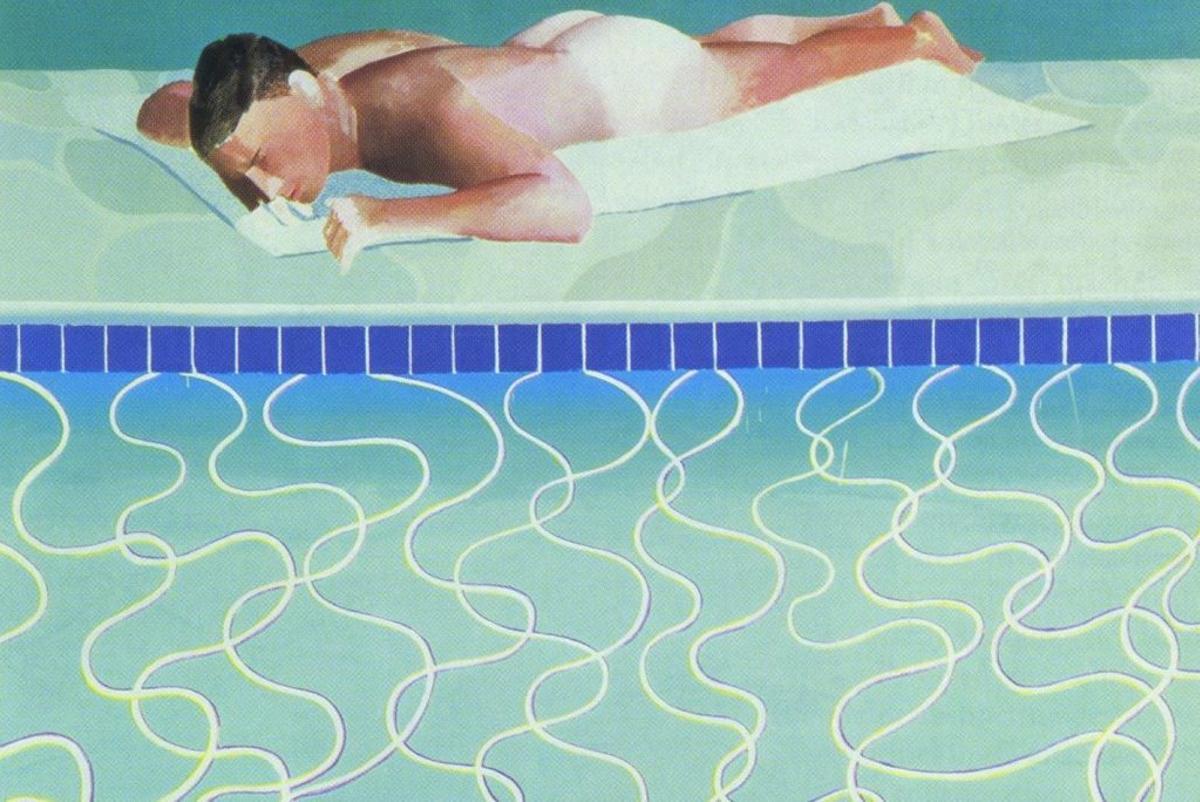 La obra 'Sunbather' de David Hockney.