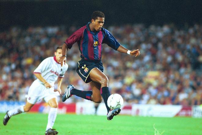 Patrick Kluivert fue el delantero referencia del Barça entre las temporadas 1999/2000 y 2003/2004, anotando 145 goles