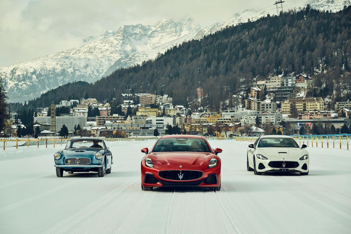 Maserati exhibe sus coches sobre el hielo de St. Moritz