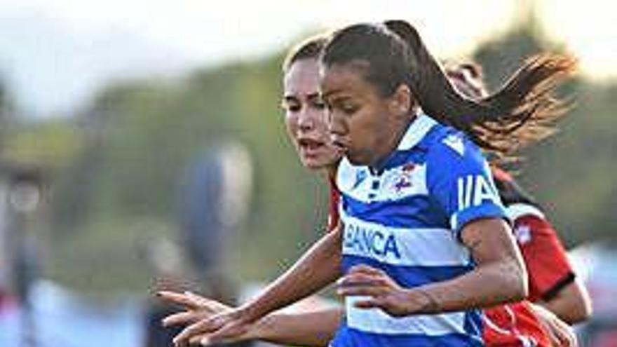 Michelle Romero, la semana pasada en el partido contra el Rayo Vallecano.