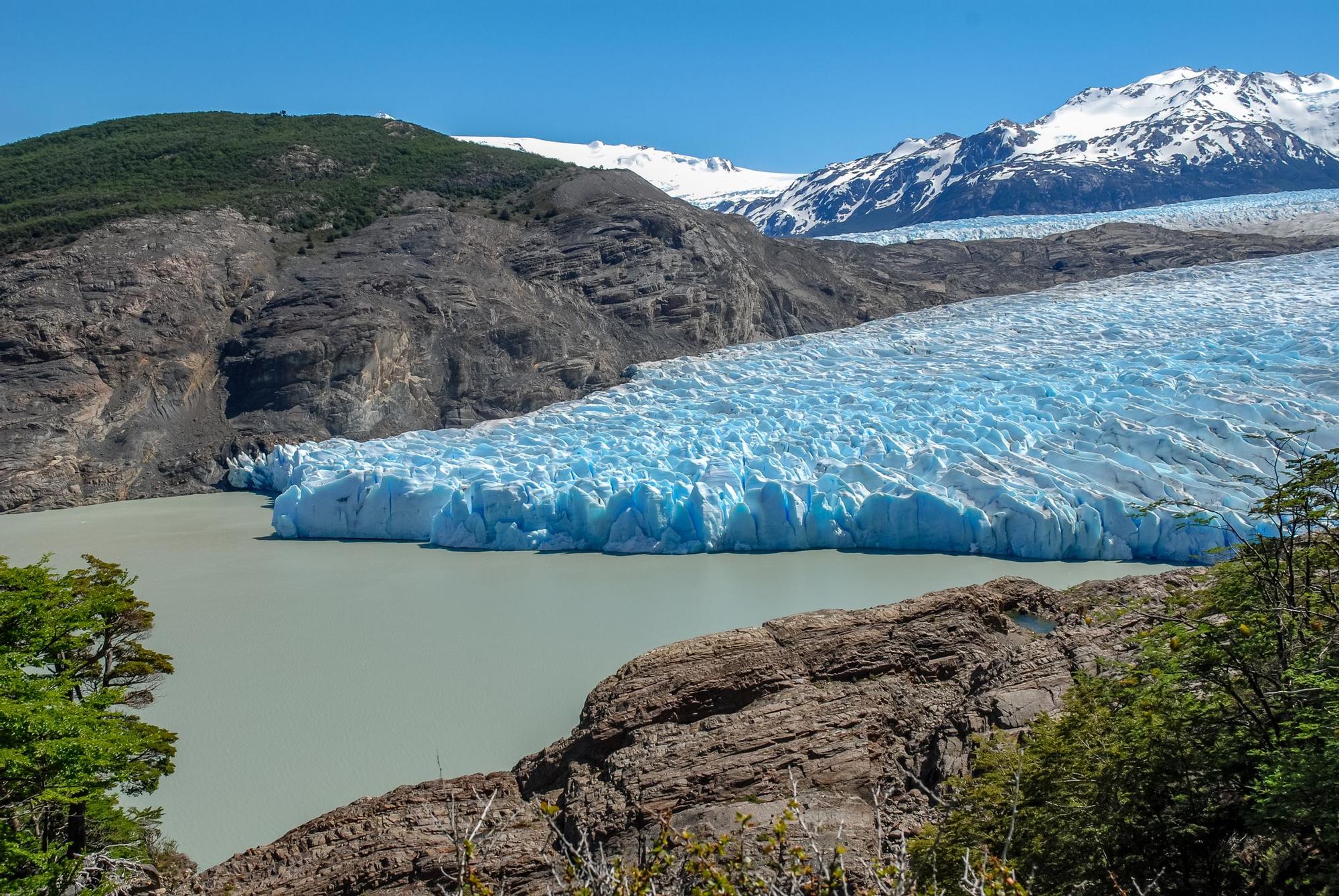 Parte final del glaciar Grey en el Parque Nacional Torres del Paine.