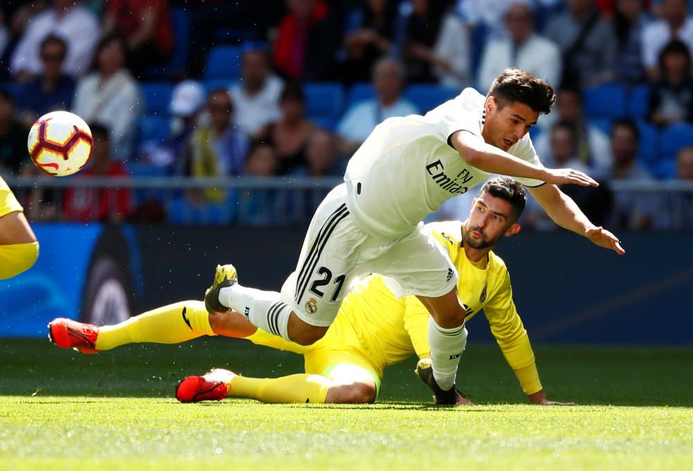 El Madrid se mide al Villarreal en el Bernabéu.