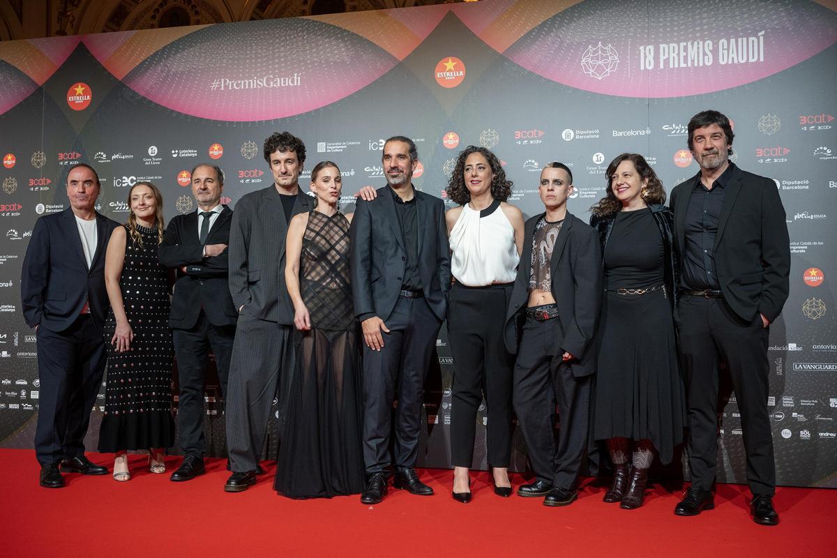 Alfombra roja de los Premis Gaudí 2026. Equipo de la película 'Frontera'