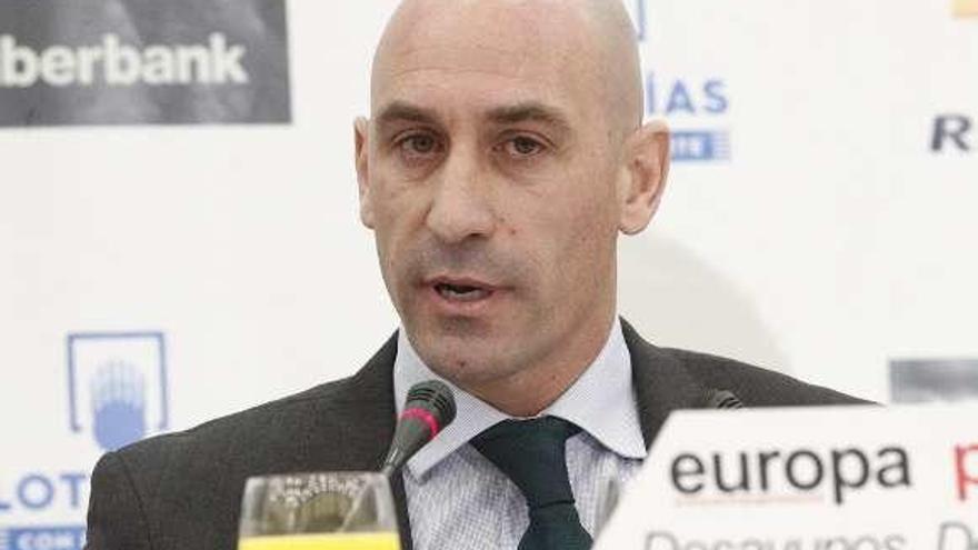 Luis Rubiales, en una rueda de prensa.