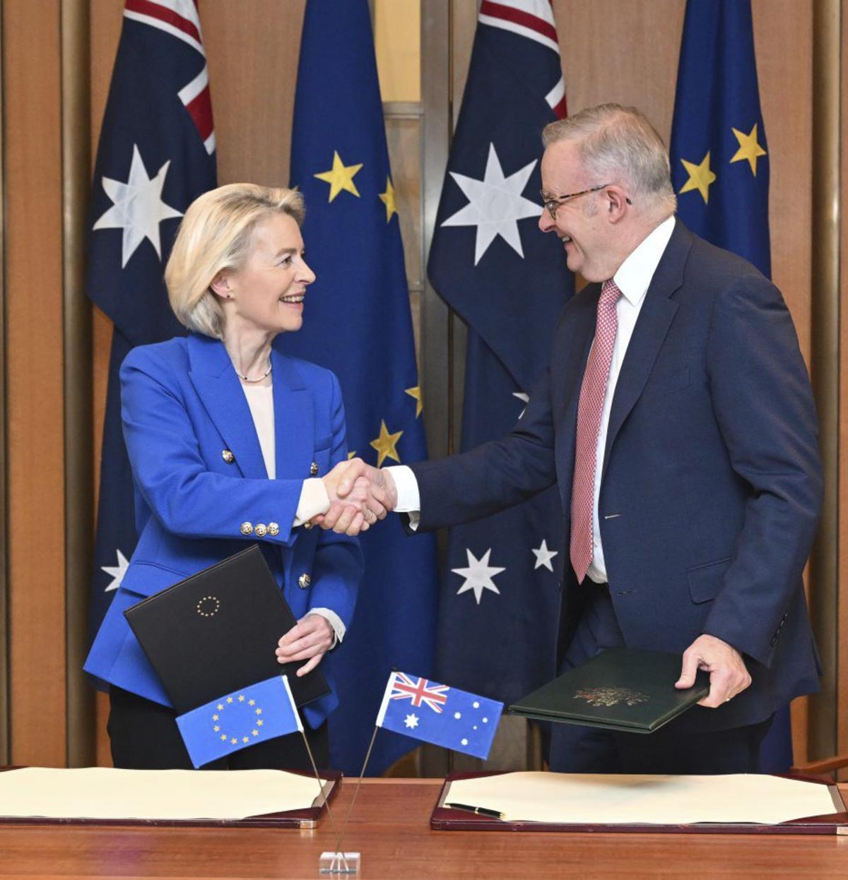 Austràlia i la UE segellen un pacte de lliure comerç després d’anys de negociació