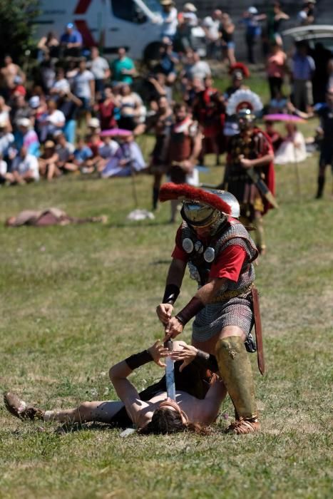 Batalla en la fiesta Astur romana en Carabanzo