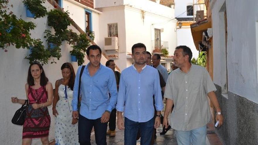 Maíllo con Díaz y Castro en Marbella.