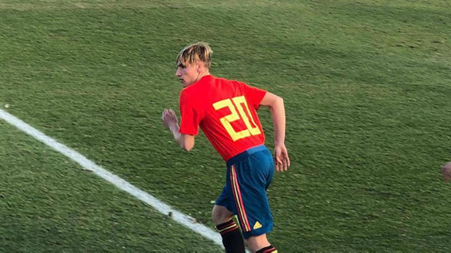 Alex Cantero aumenta su cotización con un gol con la selección española sub-19