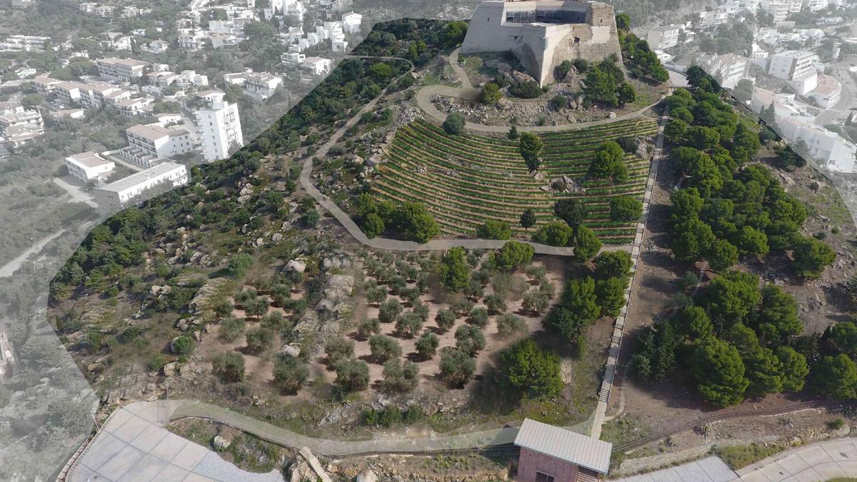 Imatge de com quedarà el parc a l&#039;entorn del castell de la Trinitat