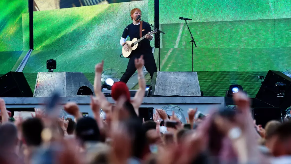 Ed Sheeran, en un concierto en Hampden Park