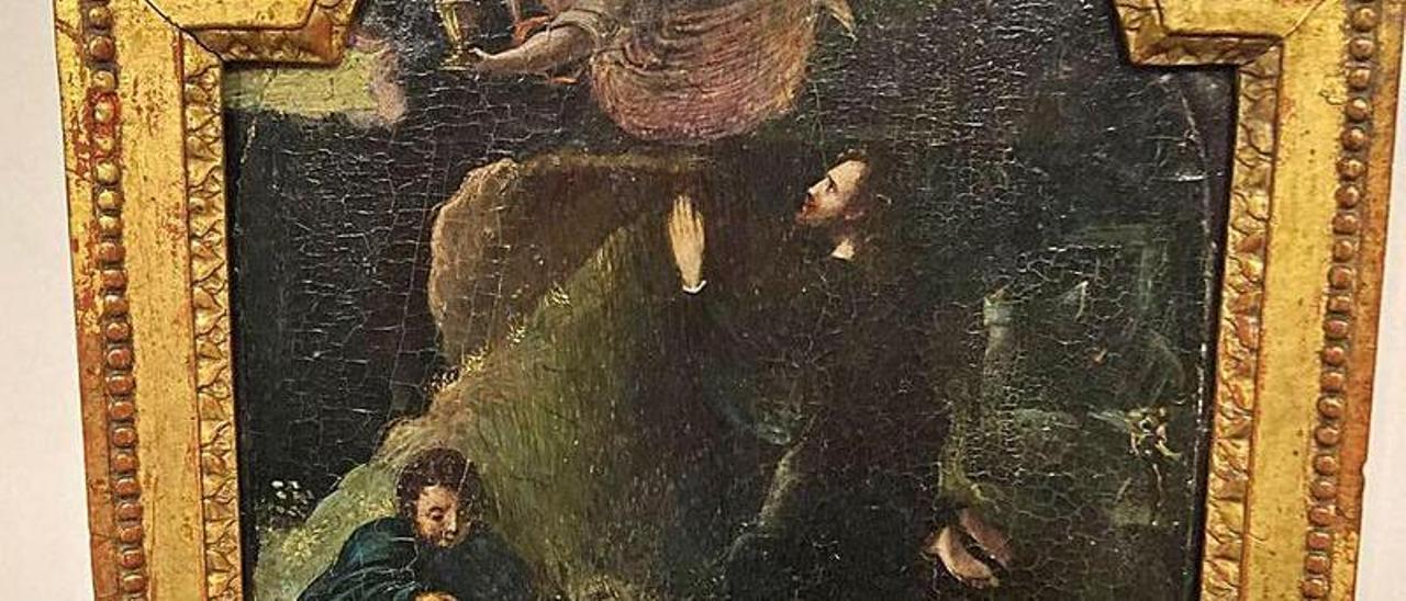 Detalle de Oración en el huerto, escuela italiana del siglo XVI. | Museo de Bellas Artes de Asturias