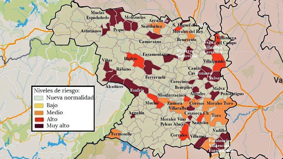 Medio centenar de localidades tienen contagios de coronavirus en estos momentos. | L.O.Z.