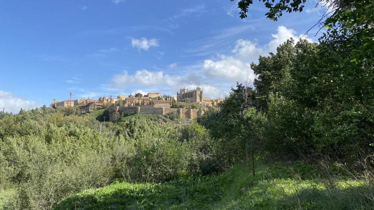 Vistas que se tienen desde la finca La Solanilla de Toledo donde está prevista la actuación urbanística.