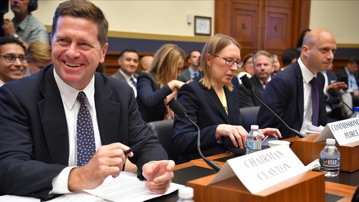 El presidente de la SEC, Jay Clayton, en el Capitolio.