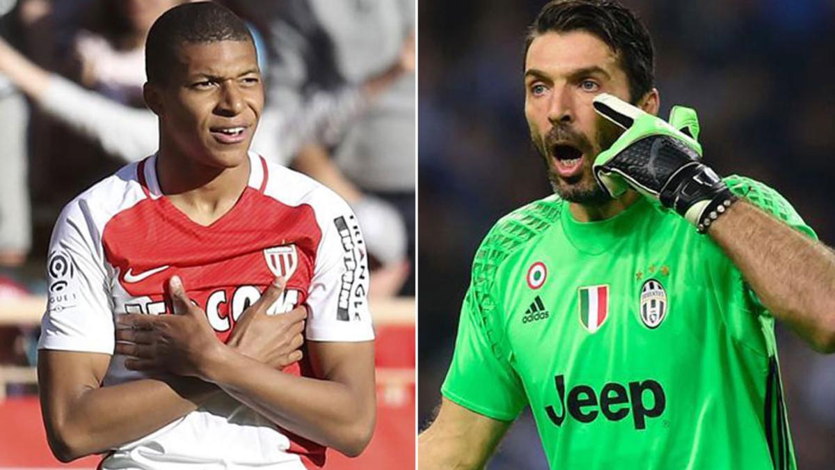 Mbappé y Buffon, 21 años les separan