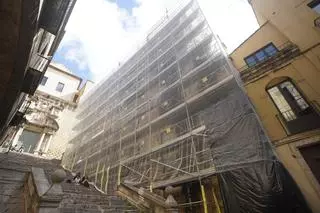 Comencen les obres de la façana de l’antic Odeon del Barri Vell de Girona