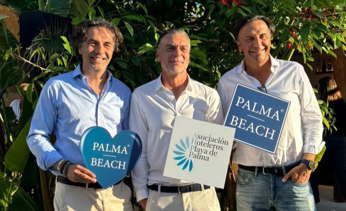 Die Macher hinter der Qualitätsinitiative von Palma Beach. Von links: Mika Ferrer, Pedro Marín und Juanmi Ferrer.    | FOTO: AGENCIACOM