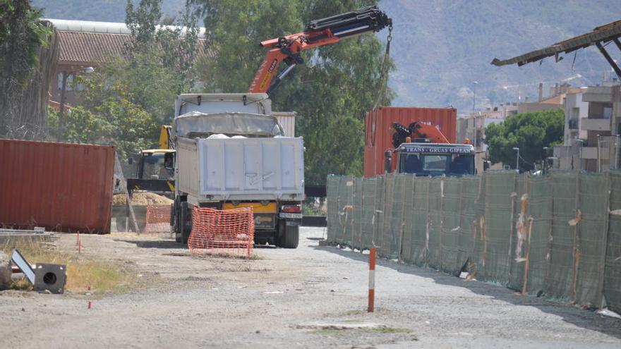 Obras del AVE en superficie.