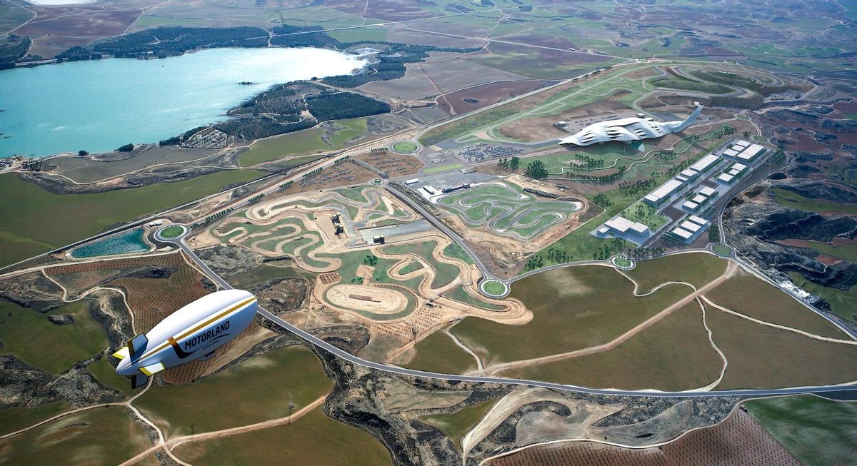 Imagen aérea del circuito de Motorland en Alcañiz.