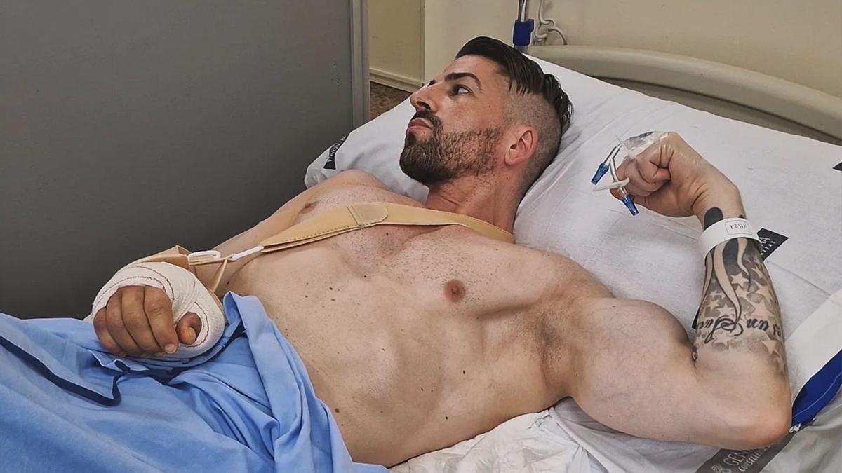 José Labrador, ingresado en un hospital.