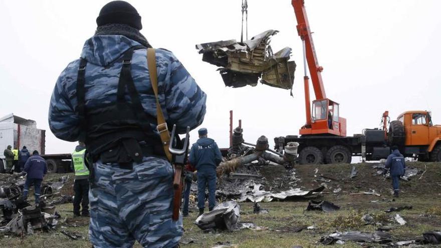 Imagen de los restos del avión siniestrado en julio de 2014.