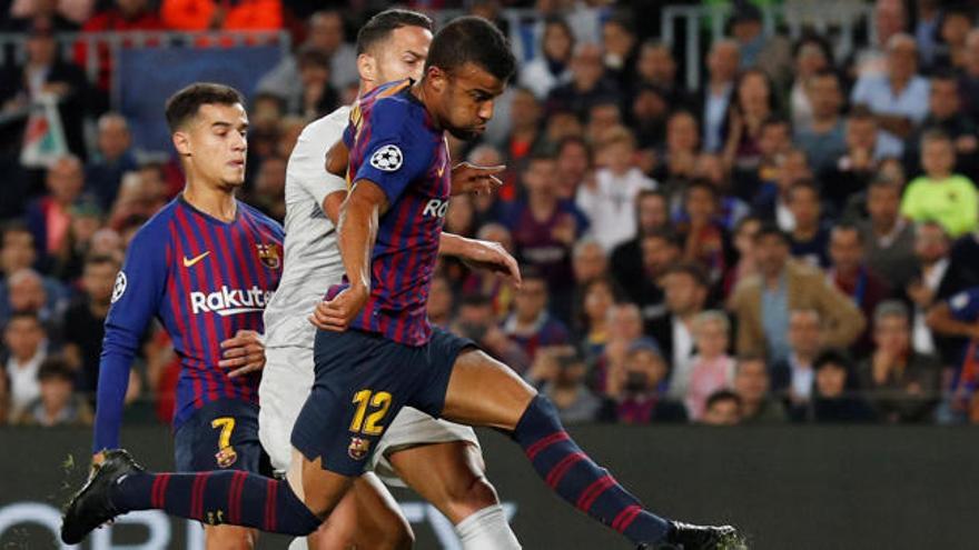 Rafinha, compitiendo en Champions con el Barcelona.