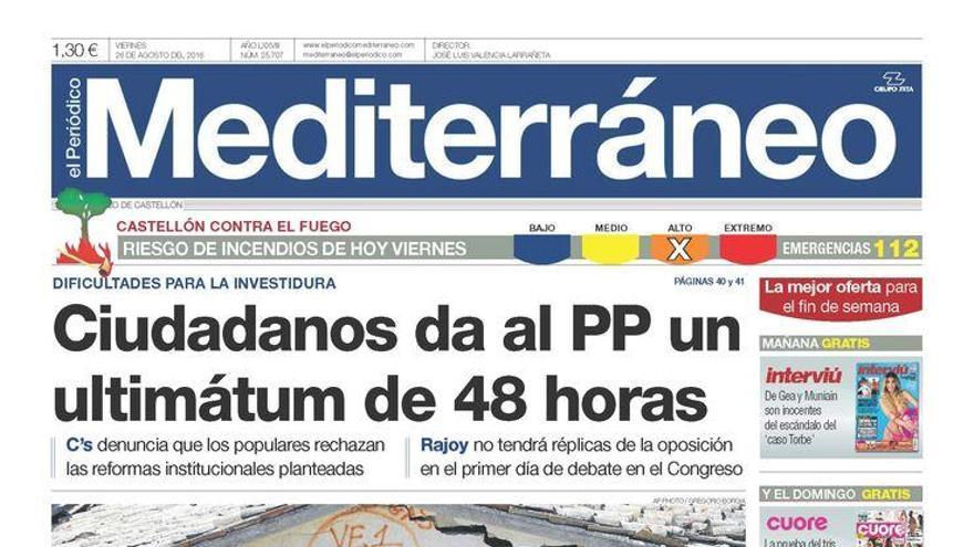 El camino hacia la investidura, hoy en Mediterráneo. El Periódico