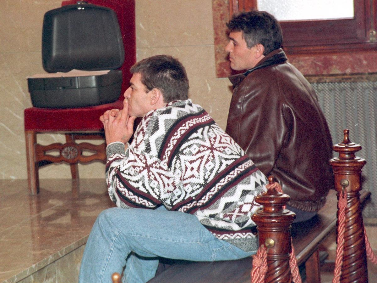 Los hermanos Vidal, durante el juicio en 1998.