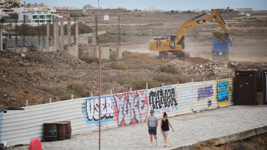 Reanudada la construcción del hotel de La Tejita tras casi tres años paralizada